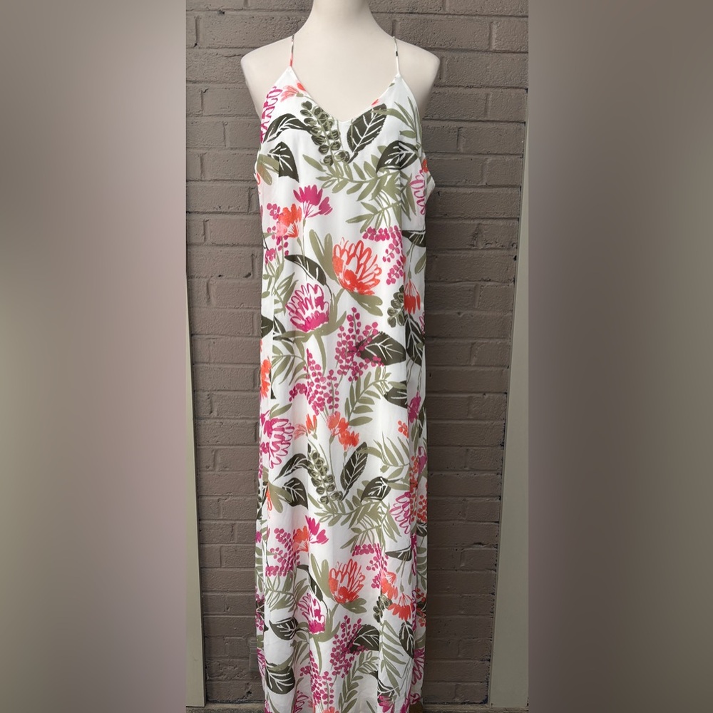 Old Navy floral maxi dress L